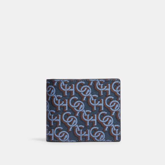 NWT Coach Outlet 3 In 1 Wallet With Coach Monogram Print - Picture 1 of 4